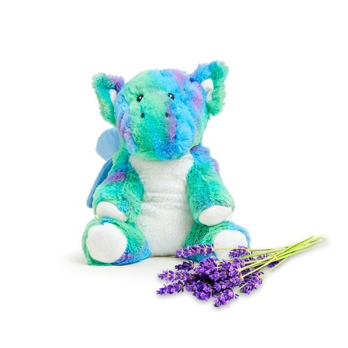 warmies Microwavable & Weighted Stuffed Animals, Baby Dragon - Heated Stuffed Animal Plushie for Warmth & Comfort - Cute Soft Plush Toys for Adults & Children (Boys, Girls, Babies & Toddlers)