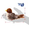 Gigwi Interactive Electronic Cat Toy (Not Flapping), Automatic Chirping Bird Cat Toy Squeaky with Feather Tail, Melody Chaser Toy Bird for Cats to Play Alone, Play and Squeak Kitten Toy for Boredom