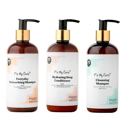 Fix My Curls Evermore And Squeaky Cleansing Shampoo With Mellow Deep Conditioner Wash Day Pack, 8.81 Oz Each