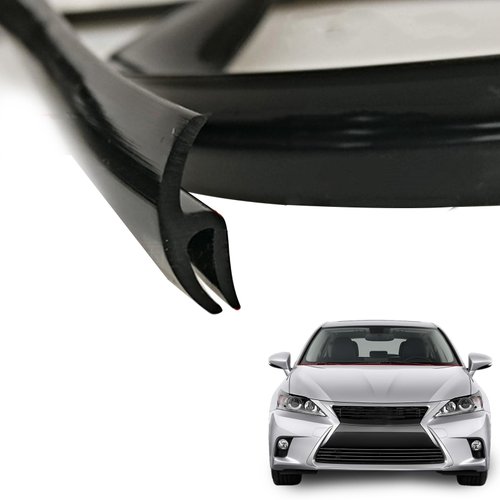 Pincuttee 1.7M/ 5.6FT Car Seal Strip for Front Windshield,Rubber Seal Strip for Front Windshield,Black Rubber Seal Car Windshield Window Door Seal Strip,Weather Seal Stripping(H-Shape)