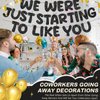 Fulmoon We Were Just Starting To Like You Banner, Going Away Party Decorations Retirement Banner Farewell Party Decorations Goodbye Party Decorations Moving Party Supplies and Gifts (Black)