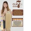 Blonde Highlights Clip in Hair Extensions Invisible Straight Clip in Hair Extensions 24inch for Women