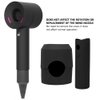 ZJchao Silicone Hair Dryer Protective Cover for Dyson Hair Dryer, Anti-Scratch Shockproof Dust Droof Travel Protective Case Cover(black)
