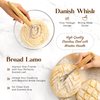Sourdough Bread Baking Supplies and Proofing Baskets, A Complete Bread Making Kit Including 9" Round & 10" Oval Bannetons, Bread Lame, Danish Whisk, Bowl & Dough Scrapers, and Linen Liners