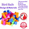 Bonka Bird Toys 2026 Pk12 Plastic Bolt and Wing Nuts Foot Talon Parrot Cage Toy, Conure, African Grey, Ringnecks, and Similar Breed Sizes