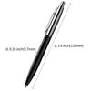 ChaoQ Ballpoint Pen, 3 Pcs Retractable Metal Ballpoint Pens, for Gift, Business, Office, 1.0mm Medium Point Black Ink, 6 Extras Replaceable Metal Refills, (3 Pens and 6 Refills) - Black, White, Gray
