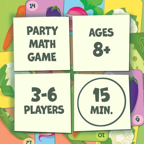 Melon Rind Check The Fridge, Math Game for Kids Ages 8+, Kids Math Games Adding to 25, Educational Fun Card Game to Develop Math Skills with Confidence, Perfect for 3-6 Players Family Game Night