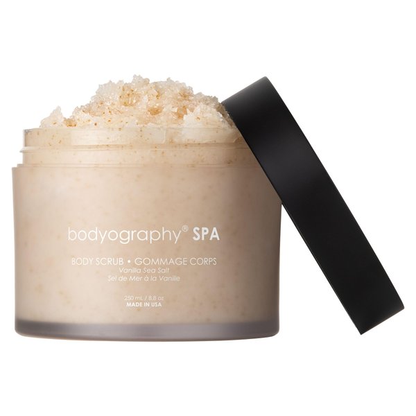 Bodyography Spa Sugar & Sea Salt Body Scrub - Ultra Hydrating Exfoliating Body Scrub