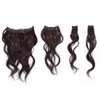22" Wavy Fineline Extensions Color R2 EBONY - Hairdo Hairpieces 4 Piece Kit Clip In Tru2Life Heat Friendly Synthetic Fine Hair Flat Iron Curl Blow Dry