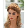 Yean Gold Leaf Crown Wedding Headband Leaves Bridal Headpiece Flower Festival Hair Accessories for Women and Girls (Gold)