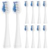 Replacements Toothbrush Heads for Waterpik Complete Care 5.0/9.0 (WP-861/CC-01), STRB-5WW, Pack of 5, White