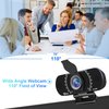 Akyta Webcam, Plug and Play USB Webcam 1080p with Microphone -Privacy Cover-Tripod, Streaming Web Camera for Desktop Computer Laptop PC Mac Video Calling/YouTube/Zoom Conference