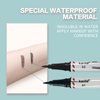 JOSURBEAUTY 2-in-1 Eyebrow Pencil with Sealing Glue - All Day Makeup, Waterproof eyebrow,Double Ended, Medium Brown