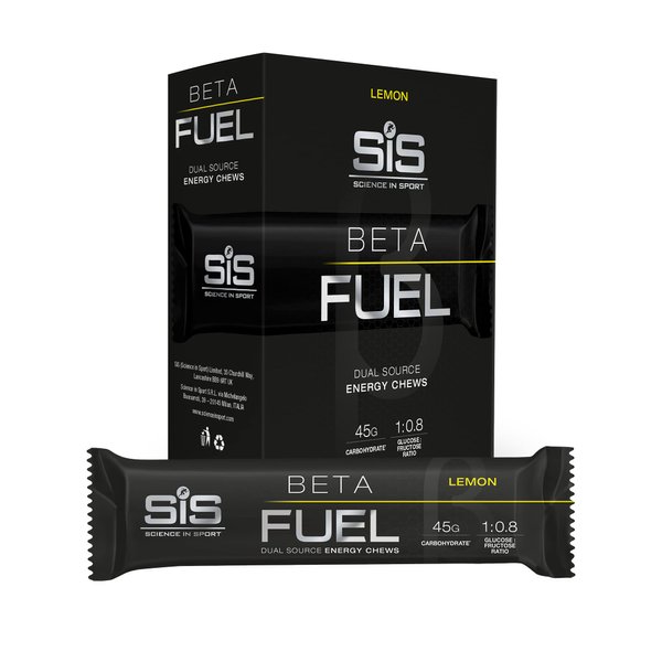 Science in Sport | Beta Fuel | Lemon | Dual Source Energy Chews | 46g Carbohydrate| Scientifically Superior Fuel | Cycling, Running, Swimming & Endurance Sports | 6 x 60g Chews