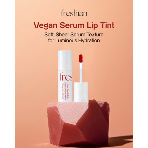 FRESHIAN Christmas Gifts Vegan Serum Lip Tint (05 Rough, 0.21oz) - Long-Lasting Moisturizing Formula, Lightweight Lip Stain. Korean Makeup Skin Care. Luminous, Hydrated Lips.