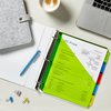 Avery Dividers for 3 Ring Binders, 5 Tab Binder Dividers, Plastic Binder Dividers with Pockets, Insertable Big Tabs, Multicolor, Works with Sheet Protectors, 1 Set (11902)