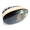 Man & Mane Premium Handmade Oxhorn & Beechwood Military Style Medium Stiff Natural Boar Bristle Men’s Hair Brush for Facial Hair & Beard Care