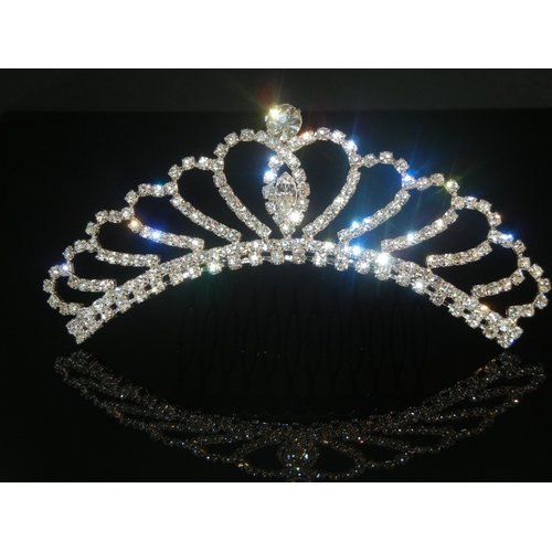 Wedding Crown, Bridal Tiara Rhinestone Crystal Crown C10