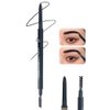 Go Ho Waterproof Eyebrow Pen with Brush,Dual-sided Fine Eyebrow Pencil,Natural-Looking Brows,Long Lasting,Draws Tiny Brow Hairs and Fills in Sparse Ultra-Fine Brow Pen,05 Black