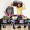 WOXIN 3 Pack 90’s Party Tablecloth, Back to 90s Hip Hop Party Birthday Table Cover for 1990s Theme Party Decorations Supplies