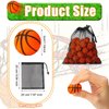 Civaner 60 Pcs Basketball Party Favors Mini Small Basketballs Bouncy Stress Sports Balls with Drawstring Bag for School Party Carnival Reward Toys Game Decorations