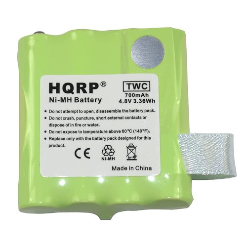 HQRP Two Rechargeable Batteries Compatible with Midland LXT-340 / LXT340 / LXT340VP3 / LXT-345 / LXT345 / LXT345VP3 Two-Way Radio