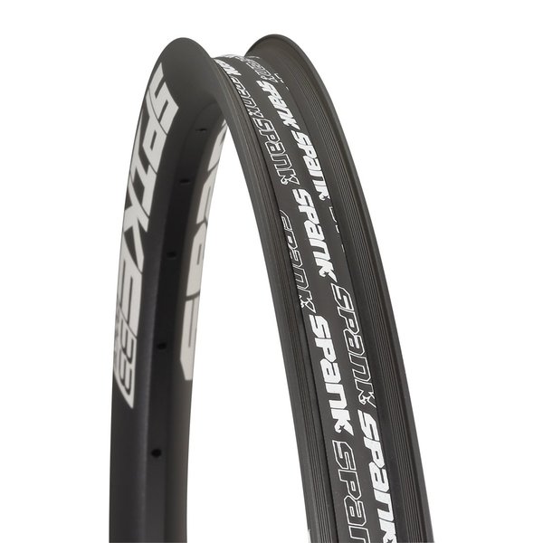 Spank Spike Race 33 Freeride Race Bicycle Rims (26inch,Black), Tubeless-Ready Rim, For Gravity Enduro, Freeride, DH Race Optimised, Dynamal Alloy, Shotpeen Anodized