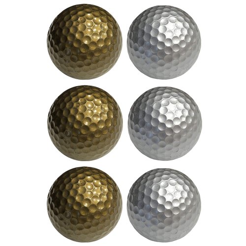 Infusion Miniature Golf Balls, Gold & Silver Mini Golf Balls