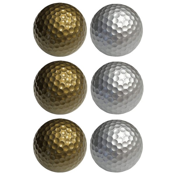 Infusion Miniature Golf Balls, Gold & Silver Mini Golf Balls