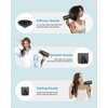 SHRATE Lightweight Ionic Hair Dryer with Diffuser - Powerful 1800W Blow Dryer for Fast Drying - Professional Low Noise Mini Hair Dryer for Travel, Gifts, Hair Styling (Black)