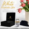 White Keepsake Urn - Small Urn for Human Ashes with Box & Bag Included - Mini Urn for Ashes - Perfect Memorial Urn - Honor Your Loved One with Small Cremation Urn - White Urn for Male, Female & Baby
