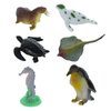GiftExpress Ocean Sea Creatures/Animals Toy Figures, 36 Pcs Mini Assorted Under The Sea Life Realistic Figures, Educational Toy, Easter Egg Filler, Cupcake Topper, Aquarium Decorations