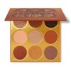 Juvia's Place Palette The Warrior - Warm Golds, Browns & Bronzes, Shades of 9, Warm and Neutral Palette, Pigmented Makeup Palette Eye Color & Shine