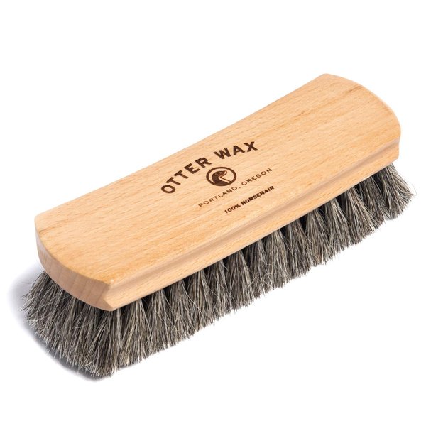 Otter Wax Premium Horsehair Shoe Brush