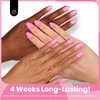 Beetles Pink Gel Nail Polish, 15ML Light Pink Bright Pink Valentine's Day Gel Nail Polish Solid Color Soak Off UV LED Lamp French Gel Polish Spring Colorful Bottle Gel Manicure Gift for Women