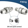Raincovo Pressure Washer Quick Connect 3/8 Inch, Pressure Washer Fittings, Stainless Steel Adapter Set, Female and Male Thread, 8 Pieces