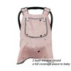 ICOPUCA Car seat Covers for Babies, Muslin carseat Cover Girls, carseat Canopy with Window, Light Weight, fit Summer/Autumn/Spring, Pink Crown, Perfect for gils;