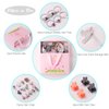 Starneey 24Pcs Baby Elastic Hair Ties and Girls Hair Clips Hair Accessories Set Gift Set Hair Bow Cute Party Bowknot Hairpin for Little Girls Baby Toddler Kids-Gray