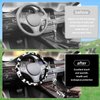SuperKaKa 3PCS Cow Print Steering Wheel Cover,Auto Cute Anti-Slip Breathable Cow-Pattern Shift Gear & Hand Brake Covers Universal Car Interior Accessories for Women Men (Black)