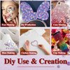 3 Sheets Face Gems Self Adhesive Rhinestones Stick on Face Jewels Stickers Decorations for Face, Makeup, Nail, Crafts (Red)