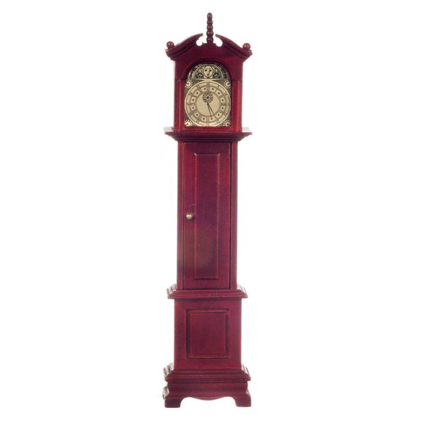 Melody Jane Dolls Houses Dollhouse Miniature Grandfather Clock Mahogony