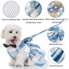 Potchen 4 Pcs Plaid Dog Dress Bow Tie Harness Leash Set Harness Dress for Small Dogs Cute Dog Pet Girl Puppy Summer Clothes for Female Summer Bunny Rabbit Clothes Yorkie Chihuahua Training Walking (S)