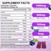 Sijigood 1000mg NAC Gummies for Kids & Adults - NAC Supplement N Acetyl Cysteine Dietary Gummies Support Respiratory & Liver Health, Antioxidants & Immune System, Blueberry Flavor 60 Count