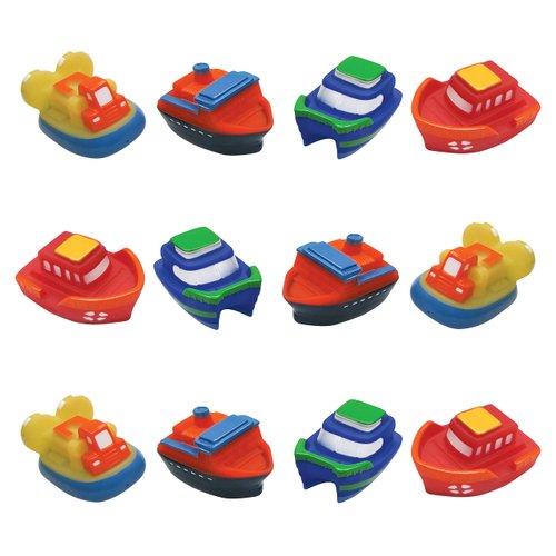 Idea Factory Color Changing Boat Bath Squirter Toys - Party Favors, Educational, Bath Toys