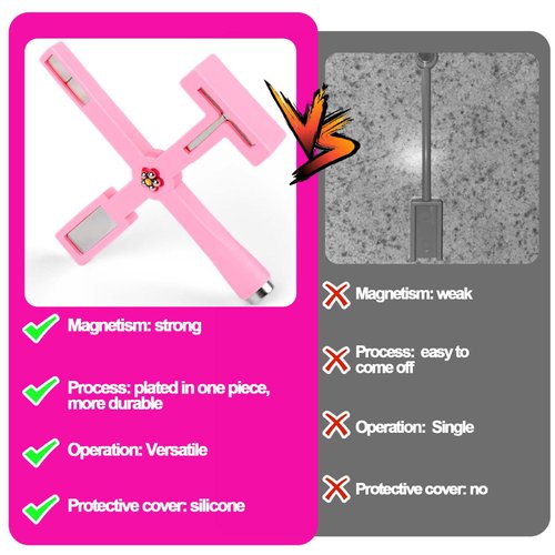 Vodolo Upgraded Nail Magnet,5 in 1 Cat Eye Gel Nail Polish Magnet Wand with Silicone Case,Multi-Function 3D Nail Design Tool Pens Nails Art Accessories Nail Magnetic Stick for Salon,Studio or Home