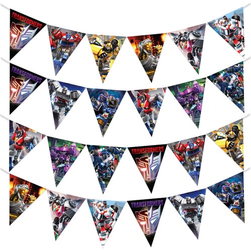 Treasures Gifted Officially Licensed Transformers Birthday Banner Pennants 2 Pack - Transformers ...