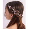 Rumtock Purple Crystal Gold Hair Comb for Wedding Brides Women Vintage Hair Accessories Jewelry