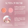 KYDA Soft Cream Blush, Lip Blush Mud, Cream to Powder Texture, Multiuse Blusher, Velvet Matte Finish, Blendable Color, Light Cover, Dusty Rose