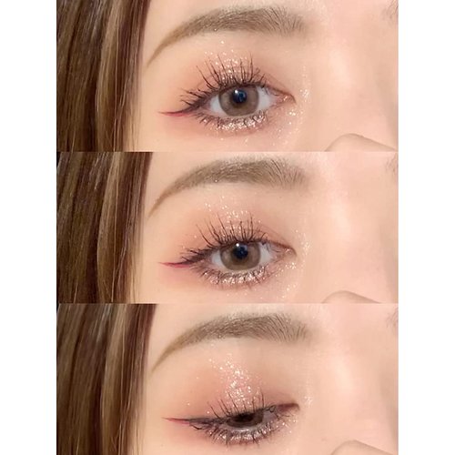 Lovelycat Eye Shadow Palette Makeup Red Eyeshadow Palette Eye Shadow Sticks Matte Shimme Eye Shadow Applicator Sticks Long Lasting, All Skin Blendable Colorful 9 Color Gift Kit (gold)