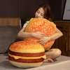 funnykitten Hamburger Plush Pillow, 3D Simulation Cheeseburger Pillow Burger Plush Hugging Pillow Cushion Funny Food Plush Pillows Toy for Home Decor, 16.5inch